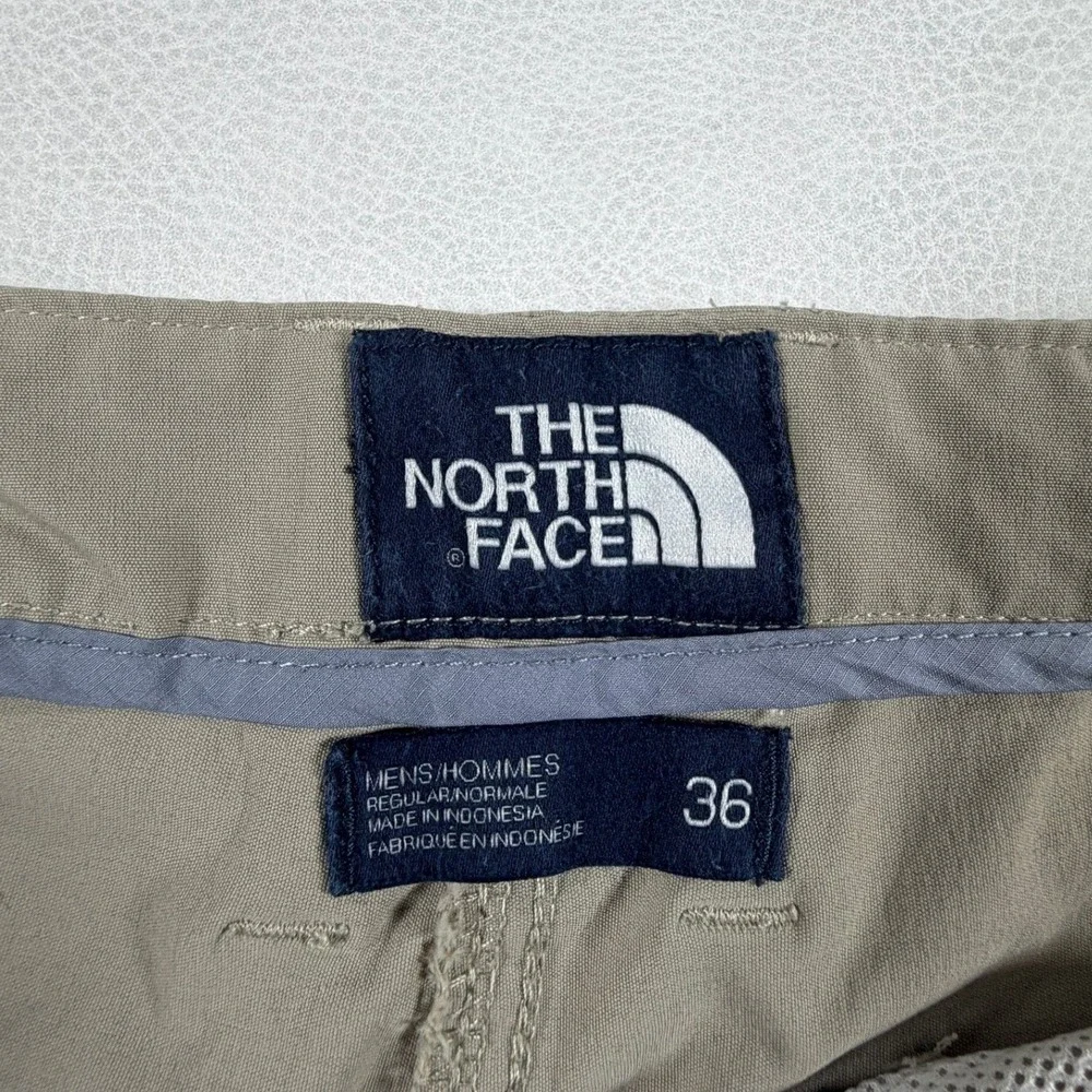 The North Face Mens 36x25 Motion Pants Tan Khaki Stretch Hiking Outdoor